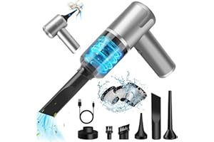 ZABATOCO Aspirador de Mano para Coche, Aspiradora Sin Cable Carga USB 7000 Pa Aspirador Coche Mini Aspiradora Potente Portátil con 2 Filtros para Coche, Hogar y Limpieza de Pelo de Mascotas