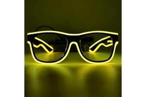 NIWWIN Occhiali LED, occhiali LED Cyberpunk, occhiali neon a filo flessibile, per discoteche, Natale, feste, regali, costumi Halloween, cosplay.