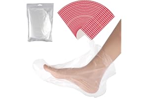 Sibba Paraffin Wax Feet Protectors Covers Refills Bath Tub Mitt 100 PCS Gloves Spa Set Disposable Plastic Socks Hot Block Therapy Foot Bags Warmer Liners Waxing Warming Nails Arthritis Kits
