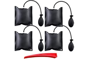 Nizirioo 4 Pcs Air Wedge Pump, Coussin De Montage, Coussin d'air De Levage, Levage Gonflables Outils pour L'Installation De La Fenêtre De Porte À La Maison Et La Réparation Automatique