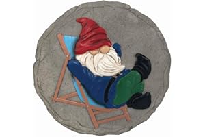 Spoontiques Gartendekoration liegender Zwerg-Trittstein, dekorativer Stein für den Garten