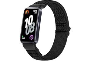 Yunshare Elastisches Armband Kompatibel mit Huawei Band 10/Huawei Band 9/Huawei Band 8, Sport Nylon Verstellbares Atmungsaktives Bequemes Uhrenarmband Ersatzarmband für Damen Herren