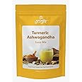 Golden Milk | Turmeric Ashwagandha Latte Mix | 100g | 50 Servings | Vegan | Caffeine-Free | Unsweetened | Ayurvedic Herbal Premium Spice Blend | Resealable pack