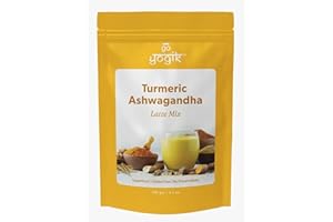 Go-Yogik Golden Milk Turmeric Latte Mix 100g | With Ashwagandha, Ceylon Cinnamon & Spices | 50 Servings | Vegan, Gluten-Free, Sugar-Free, Caffeine-Free | Laboratory-Tested, Premium Quality