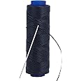 Shelver Waxed Thread, Strong Thread for Leather, Upholstery, Shoe, Bag, incl. NEEDLE (Colour: BLACK)