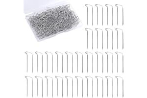 NAYAGOGO 100 PCS U-Pins Sewing U-Pins, 0.9 Inch/ 2.3cm Long Double Blocking Patchwork Pin Stainless Steel U-Shaped Sewing Pins for Sewing Fabric Home Decor Jewelry Making