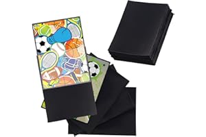 Moocuca 100 Fundas para Cartas, 66x91mm Protectoras de Tarjeta, Card Sleeves Negro, Fundas Cartas para Yu-Gi-Oh Magic Poke-mon MTG, Tamaño Estándar