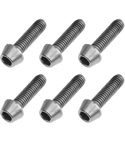 6 Viti In Titanio Grado 5 M5 X 18mm - Coniche DIN 912, Argento, Resistenza 950 N/mm² - Foto 4