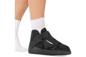 BraceAbility Chaussure de marche médicale à bout fermé - Chaussure de protection pour pied chirurgical légère avec sangles réglables et attelle de chirurgie post-oignon ou Hammertoe (XL)