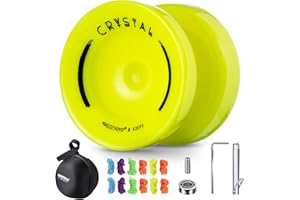 MAGICYOYO K2 Responsive Yoyo per bambini, Yo Yo Yo in plastica per principianti, con cuscinetto Yoyo non rispondente per giocatori avanzati, strumento di rimozione + borsa + 5 corde Yoyo (giallo)