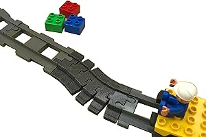 TracksCreations Rail Flexible pour Train Compatible Duplo