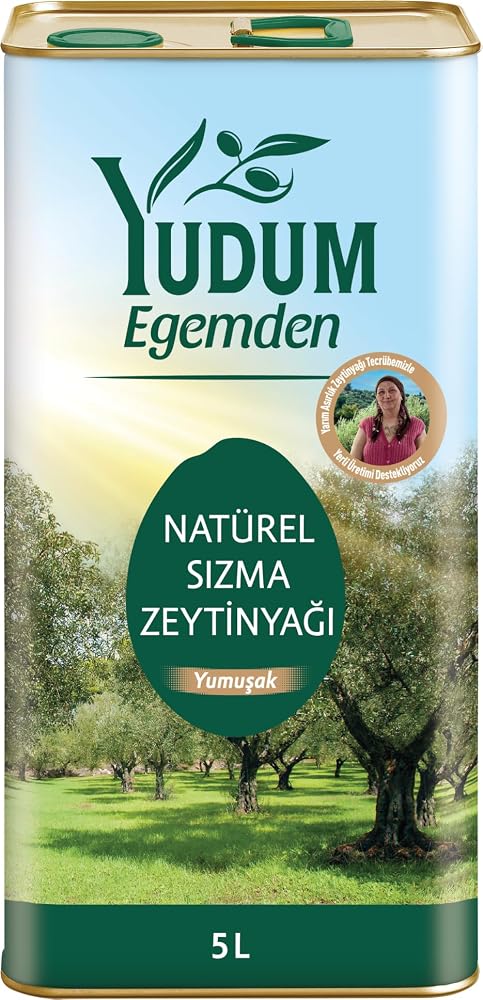 Yudum Egemden Yumuşak Lezzet 5 lt Sızma Zeytinyağı Teneke