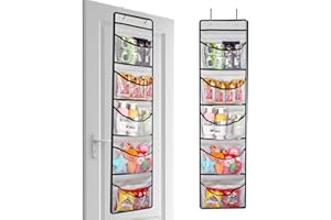 Cexovo Hängeregal 2er PackHängeorganizer Schrank Hängeregal Bad,Kleiderschrank Organizer,Hängeregal Schmal,für Tür Organizer,Schlafzimmer,Kinderzimmer Badezimmer,Aufbewahrung Hängend mit 5 Taschen