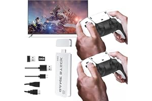 HIGOYXP Retro Game Console, Wireless Retro Game Stick with Built-in 20000+ Classic Games, Game Stick 4K with 23 Emulators and Dual 2.4G Wireless Controller, Plug and Play Video Game Console for TV/Projector