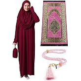 Tek Par&ccedil;a Namaz Elbisesi - Seccade - Tesbih - İbadet Seti - 5015