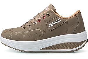 QZBAOSHU Mujer Adelgazar Zapatos Sneakers para Caminar Zapatillas Aptitud Cuña Plataforma Zapatos