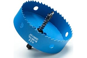 Hålsåg 120 mm, hålsåg M42 HSS bimetallborr, hålskärare med sexkantigt skaft och centreringsmetallborr för metall, järn, alumi