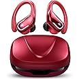 Wireless Earbuds Sport, Bluetooth 5.3 Headphones, Wireless Earphones 75H Playtime and HiFi Stereo Sound with Mic, IP7 Waterproof, Dual LED Display in Ear EarHooks, USB-C, Headsets for Sport, Running