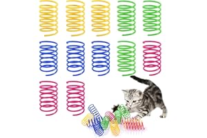 YGACHE Muelle Gato Juguete 12 Piezas Juego De Juguetes De Resorte Para Gatos Juguete Interactivo Para Gatitos Muelles En Espiral De PláStico Juguetes Para Gatos Para El Boxeo De Gatitos Mordiscos Caza
