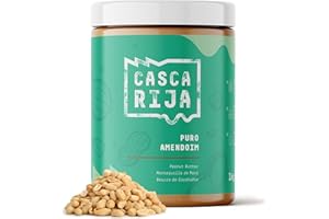 CASCA RIJA: Crema de Cacahuete 1 kg | 99,8% Cacahuetes Tostados + 0,01% Canela Molida + 0,01% Jengibre em Polvo | 100% Natural y Cremosa Sin Trozos de Cacahuete, Vegan