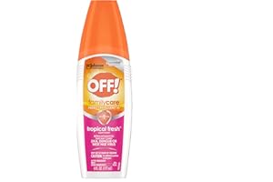 S C JOHNSON Off! Skintastic Insect Repellent, Tropical Fresh, Family , 6 fl oz (177 ml)
