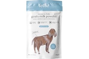Fettle - Whole Goat's Milk Powder for Dogs & Cats - 100% Natural, Improved Digestion, Calms Inflammation, Natural Hydration - Nutrient-Rich, Promotes Gut & Immune Health - 250g, 30+ Servings