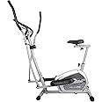 Welcare WC6044 Elliptical Cross Trainer for Home use with Adjustable seat, Free Diet Plan,Hand Pulse Sensor, Anti Slip Pedal, LCD Monitor, Adjustable Resistance Magnetic Exercise Cycle for Home Gym