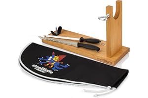 Steelblade - Porte-Jambon + Couvre Jambon Kukuxumusu + Couteau à Jambon et Chaira - Support à Jambon fabriqué en Espagne