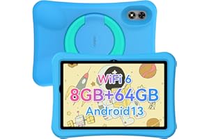UMIDIGI Tableta infantil de 10,1 pulgadas HD, G1 Tab Kids Tablet Android 13, 8 GB (4+4) + 64 GB/TF 1 TB Quad-Core, control parental, 6000 mAh, WiFi 6/BT5.0, protección ocular niños tableta, cámara GMS