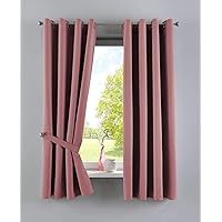 Gardinenbox Vorhänge Blickdicht »Newyork« Altrosa HxB 160x140 cm 2er-Pack Thermo-Gardinen Verdunkelungsvorhang Blackout…