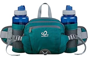 Waterfly Sac Banane Porte Bouteille Sac Ceinture Banane Homme Femme pour Sport Voyage Randonnée Cyclisme