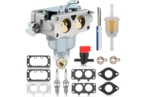 Carbhub 796997 Carburetor for Briggs & Stratton 796227 796258 796997 Lawn Tractor fits Briggs Stratton V-Twin 407777 40N877 40R877 445677 445877 44L777 44M777 44P777 44R677 Engine - 796227 Carburetor