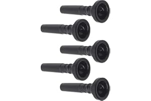 POFET 5pcs ABS plastica tromba bocchino per tromba accessori - nero