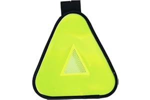 Vincita Symbole de rendement réfléchissant avec Sangle Velcro - Réflecteur de sécurité pour Porte-vélos, Sac à Dos, Porte-Voiture - Accessoires réfléchissants pour vélo
