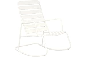 Novogratz Poolside Roberta Outdoor Rocking Chair, White