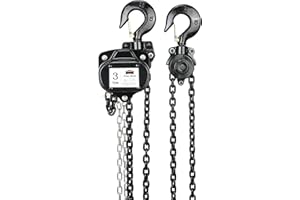 Dragon Winch Palan Manuel à Chaine 3000 kg avec chaîne en acier robuste | 6 m maximum Hauteur de levage | treuil a chaine 3T/3000 kg Palan à chaîne 3T/6M