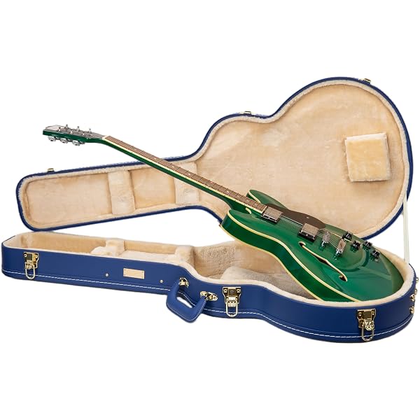 Crossrock Étui en bois pour guitare SG | Finition brun chocolat, velours violet, verrou – Série Designer (CRW520SGCB