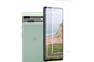 CARANTEE 2 Stück für Panzerglas für Google Pixel 6A Schutzfolie & 2 Stück Kameraschutz für Google 6A Folie, Kamera Schutzfolie für Pixel 6A Displayschutz, Anti-Blasen Schutzglas für Google 6A Displayfolie