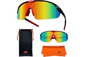XII WANG YE XII WY Gafas de Sol Niños Jóvenes Béisbol Gafas de Sol Ligero TR90 Marco UV400 Deportes Ciclismo Gafas de Sol para Niños