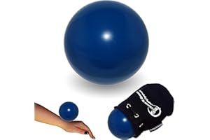 Flames 'N Games Juggle Dream Practice Contact Juggling Ball 80mm (Blue) Fleece Lined Pouch/Travel Bag.