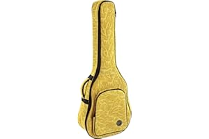 Ortega Guitars Jean Guitar Gigbag - 4/4 Klassische Gitarren Tasche - Höhe 105 cm - Breite 39 cm - Mit Schultergurten - Baumwolle / Leinen, Gelb (OGBCL-SUJ)