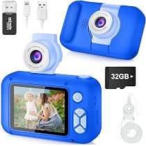 Appareil Photo Enfant étanche Ushining - 1080P, écran 2 Pouces, Cadeau 3-12 Ans
