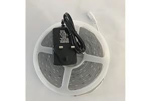 online-leds 5M 16.3ft Landscape Decking Garden Outside Warm White Led Strip Lighting – Indoor/Outdoor Lighting Set – Landscape, Decking, Kitchen & More – Waterproof Plug & Play Design