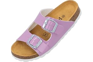 Palado Pantoletten Mädchen Kids Korfu G – coole Sandalen - bequeme Hausschuhe mit trendigen Farben - modische Sommerschuhe