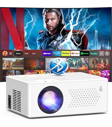 Mini Proiettore WiFi ELEPHAS 2025 - 15000 Lux, 1080P, Portatile, Compatibile Con HDMI/USB/iOS/Android, Con Treppiede