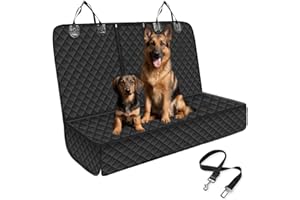 XWUX Coprisedile Auto per Cani, Staccabile Telo Macchina per Cani con 1 Cintura Sicurezza, 135 X 120 cm, Antiscivolo Antigraffio Impermeabile, Adatta per Auto, Suv, Camion e Jeep