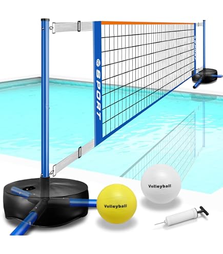 Filet De Volley-ball De Piscine – Rechange Facile à Installer, 450x90 Cm, Étanche Et Antirouille – Cadeau Sport Nautique Pour Ados Et Adultes