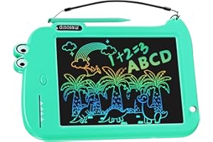 AIRMINTI LCD Tavoletta Grafica Bambini 8,8 pollici: da 2 a 8 anni LCD lavagna di scrittura - ragazzo ragazza dinosauro giocattolo da disegno regali per i bambini