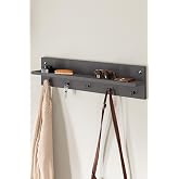 interGO Modern Wall Hanger Coat Rack Coat Hanger Cloakroom (ANTHRACITE GRAY)