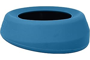 Kurgo Splash Free Wander, Ciotola per l'Acqua, Ciotola da Viaggio per Cani Antigoccia, Portatile, Senza Nessun Disordine, Capacità 0.7 L, Blu
